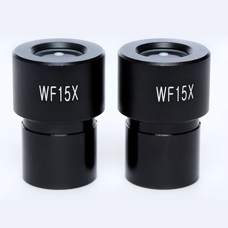 WF15X Biological Microscope eyepiece Mounting size 23.2mm Optical Microscope Lens Accessories Wide Angle Lens Monocular Ocular