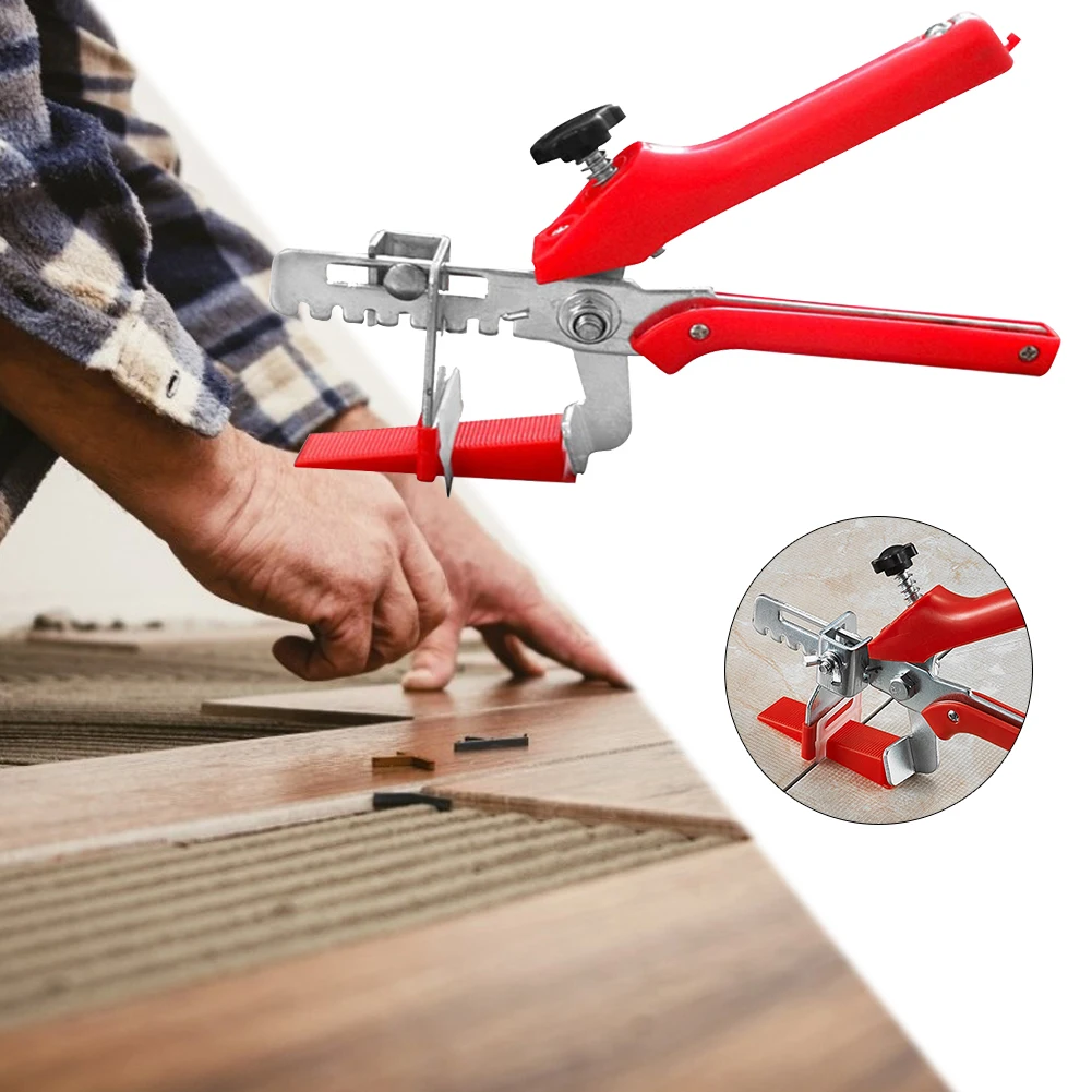 Professionelles Nivelliersystem für Wand- und Bodenfliesen, Zange, ausgewogenes Gerät für Fliesenverlegung, Clips, Keile, Ausrichtungswerkzeuge – Detail 3
