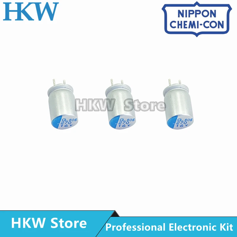 10 sztuk 270UF 16V NCC G serii 6x9mm Super niski ESR 16V270uF dla płyty głównej VGA stałe kondensator NIPPON CHEMI CON 270UF16V 6*9MM