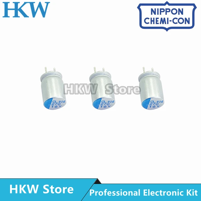 10 sztuk 270UF 16V NCC G serii 6x9mm Super niski ESR 16V270uF dla płyty głównej VGA stałe kondensator NIPPON CHEMI CON 270UF16V 6*9MM