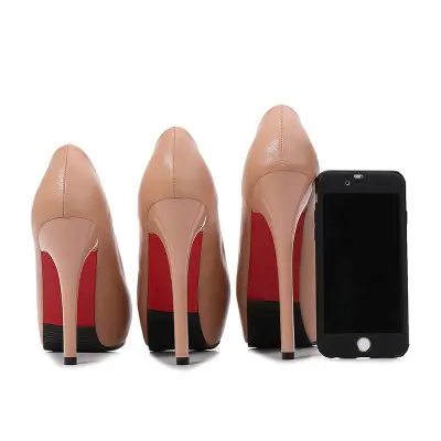 Bombas femininas sapatos plataforma boca de peixe bombas femininas salto ultra alto 10/12/14cm sapatos sexy peep toe rasa senhoras único sapatos