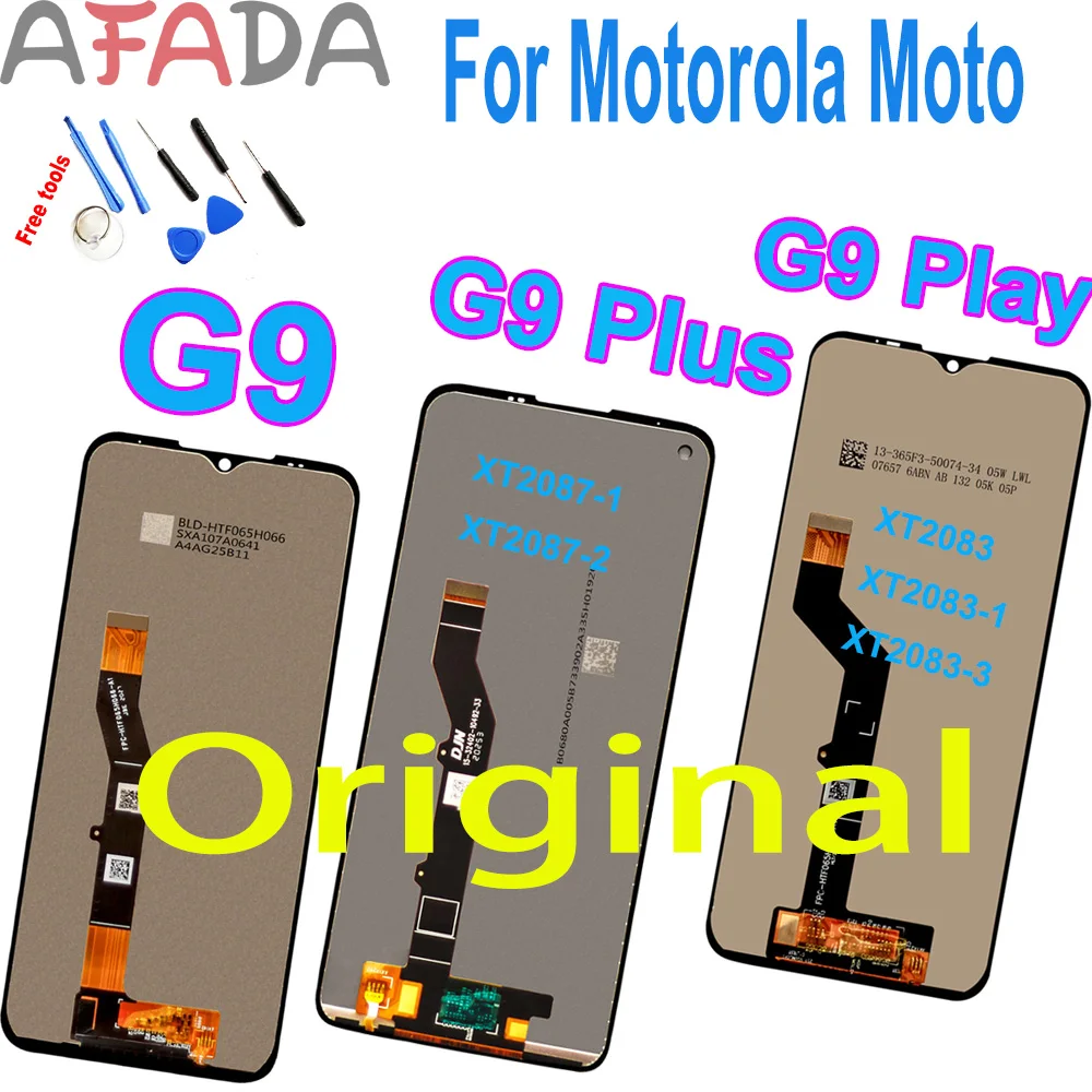 

New Original Tested 6.5" For Motorola Moto G9 Play Lcd Screen Display Touch Digitizer Assembly For Moto G9 Plus LCD Display