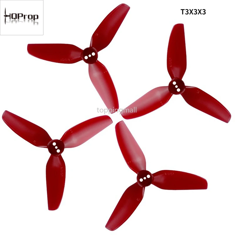 HQ Durable Prop T3X3X3 T3x4x3 3-Blade 3 / 4 Inch Propeller FPV High Efficiency for RC Helicopter  Drone