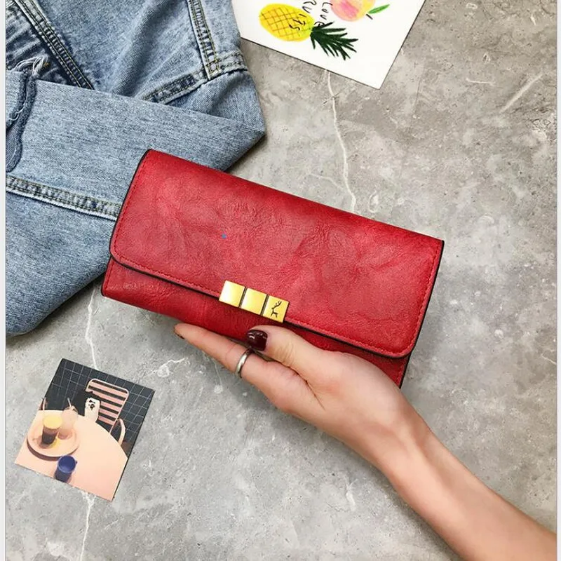 Fashion Women Wallet PU Leather Purse Female Long Wallet Pouch Handbag For Women Coin Purse Card Holders Clutch