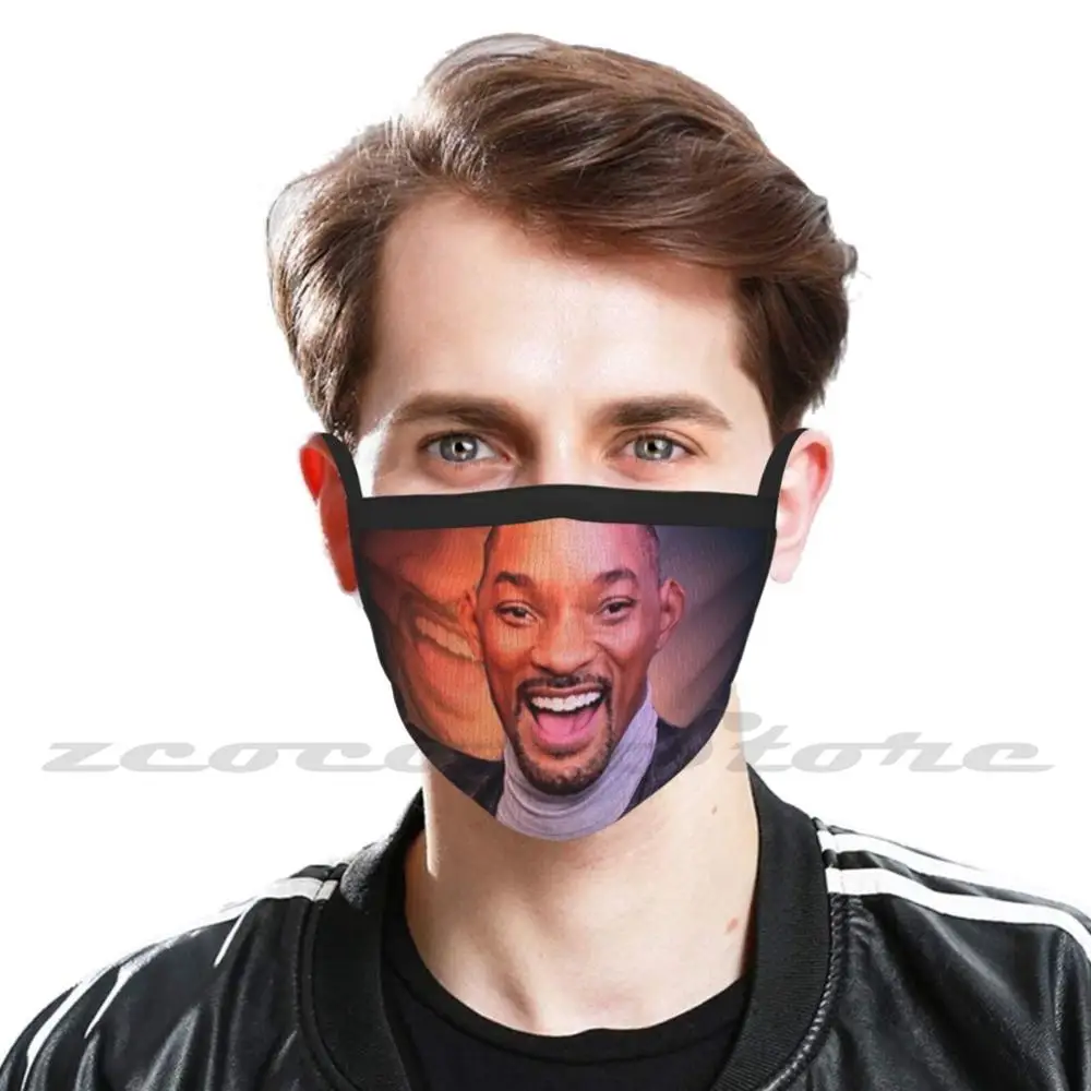 Will Smith Washable ยอดนิยมที่กำหนดเอง Pm2.5หน้ากากกรอง Willsmith Badboys Aladdin Freshprinceofbelair Willsmithquotes