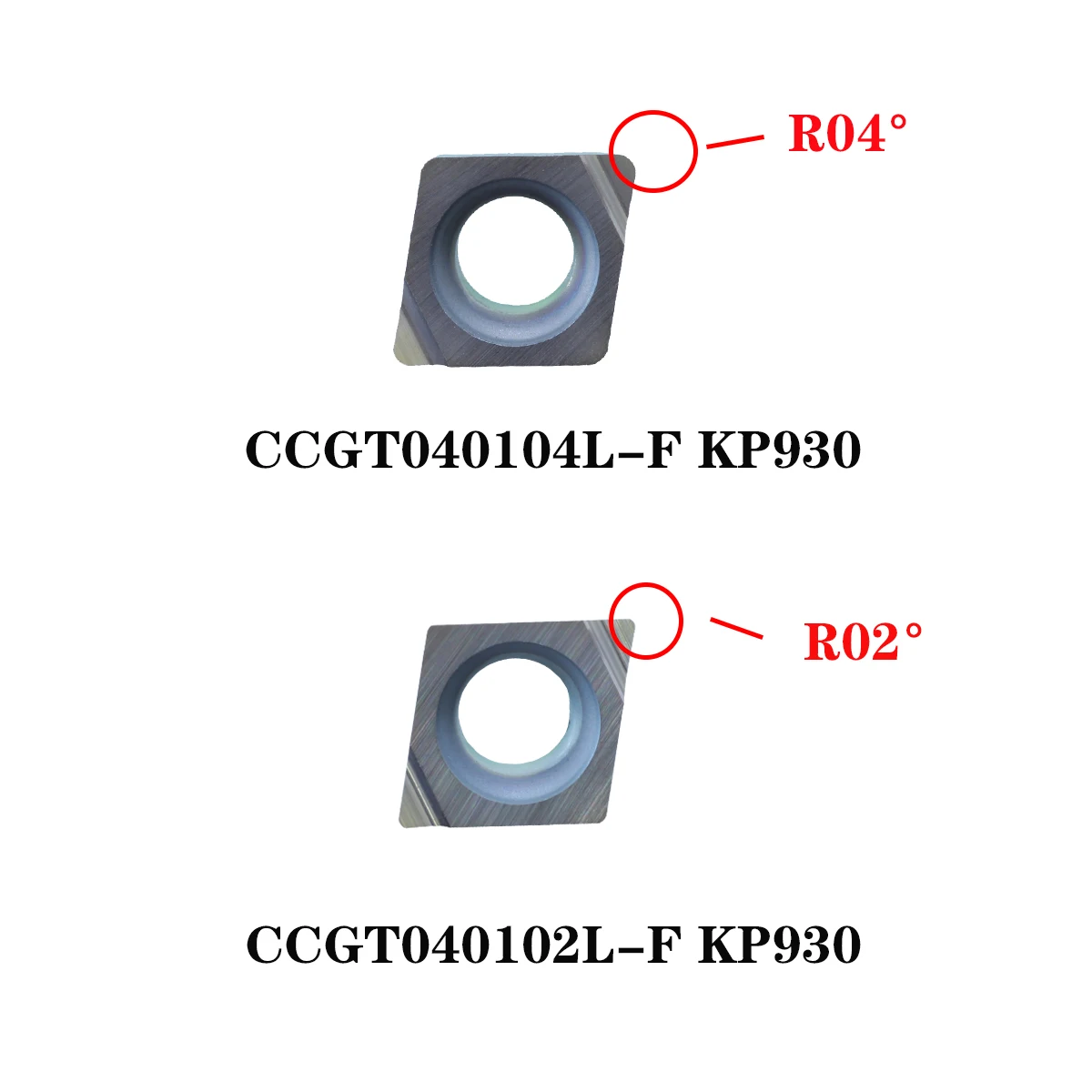 Korea KPOP 100% Original CCGT CCGT04 CCGT040102L CCGT040104L -F KP930 Diamond Cylindrical Internal Hole Finishing Turning Tool