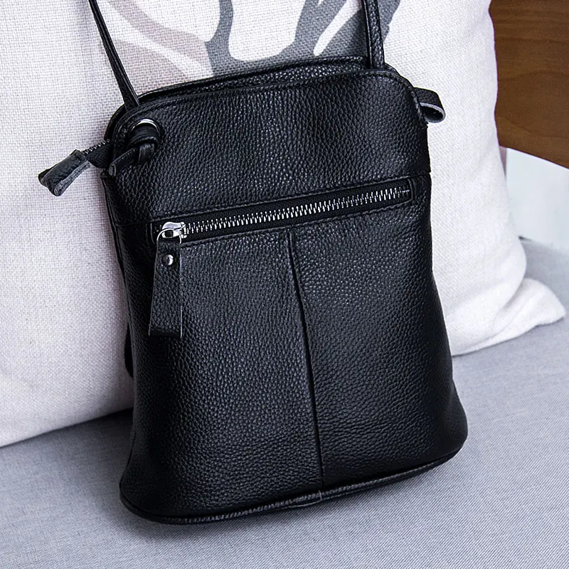 Genuine Leather Tassel Crossbody Bags Women Luxury Purse Ladies Small Shoulder Bag Fashion Money Wallets Female Messenger Bag