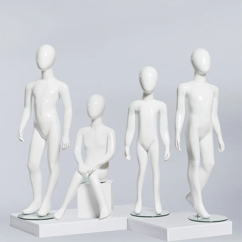 Children Mannequin Children's Display Rack children's Model White Color Different Ages