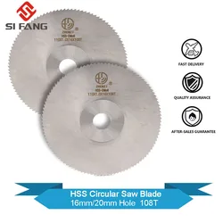 Lame de scie circulaire en acier HSS 6/20mm 108T, disque de coupe pour le bois et le métal, lame de scie à usage général 1 pièce