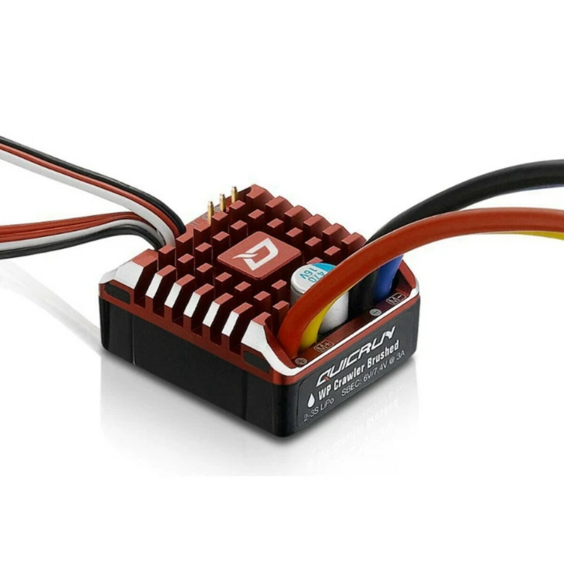 Hobbywing QuicRun 1080 Waterproof Brushed 80A/60A ESC + Program Card For Crawler