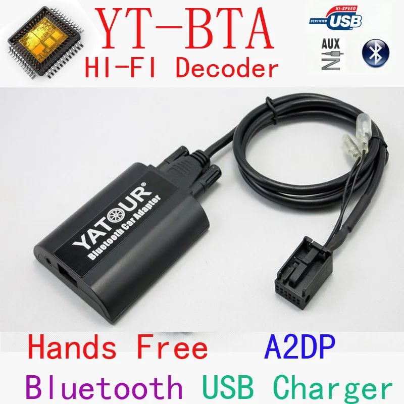 

Yatour BTA RD4 Bluetooth car kit adapter fit Peugeot Citroen RD4 RT3 car radio for smartphone Hands free carkit A2DP music RT4