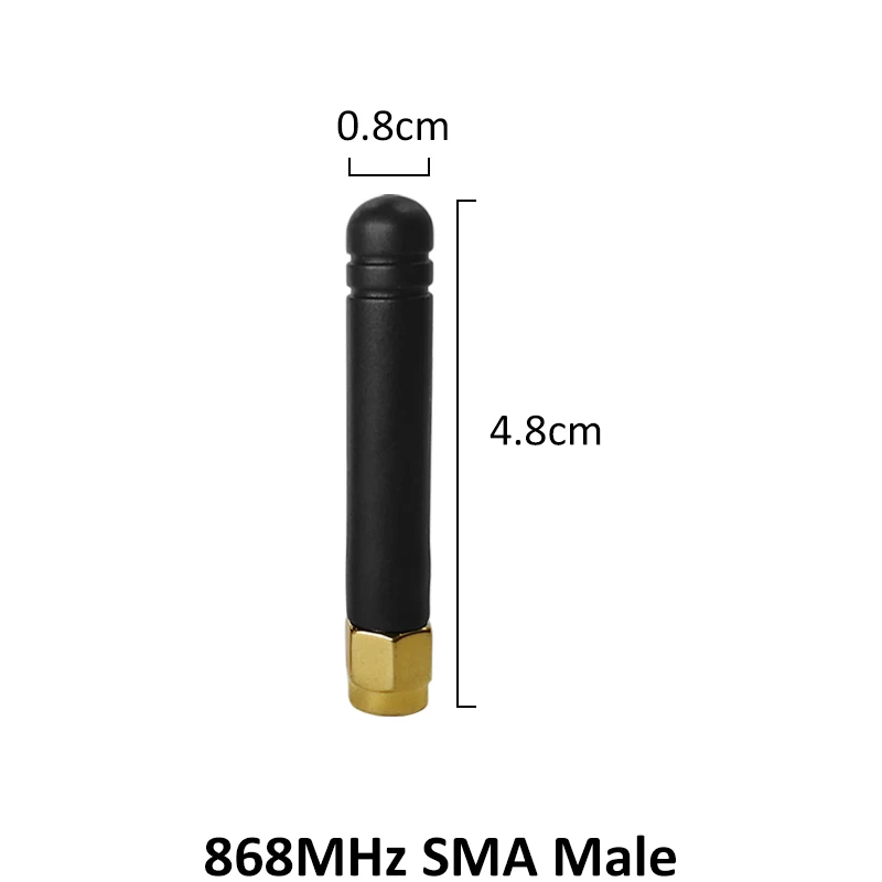 GRANDWISDOM 10pcs 868mhz antenna 2dbi sma male 915mhz lora antene module lorawan ipex 1 SMA female pigtail Extension Cable