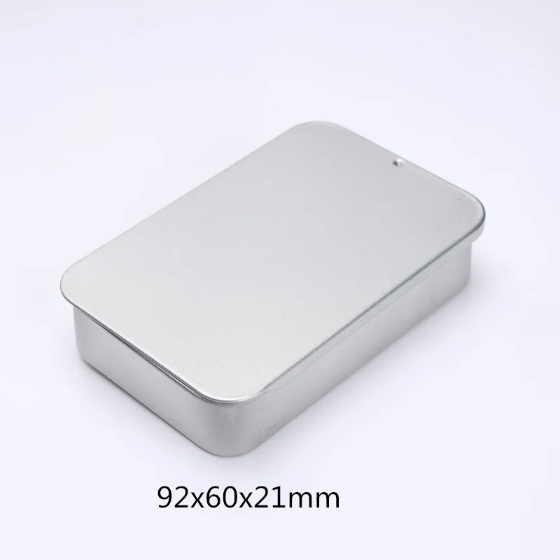 

Pack of 10 PCS Square Metal Box Container Storage Drawer Boxes Silver White Black