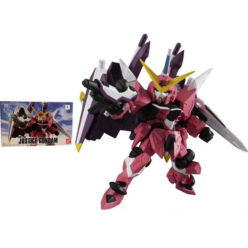 

Bandai Gundam Model Kit Anime Figure PB Limited SEED MSE EX28 JUSTICE Genuine Gunpla Model Action Toy Figure Toys for Children