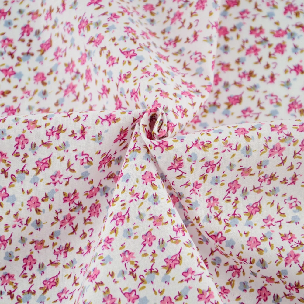 Booksew tessuto africano tessuto per bambini in cotone tessuto floreale rosa cucito Tecido tende per bambole tessuti materiali artigianato panno