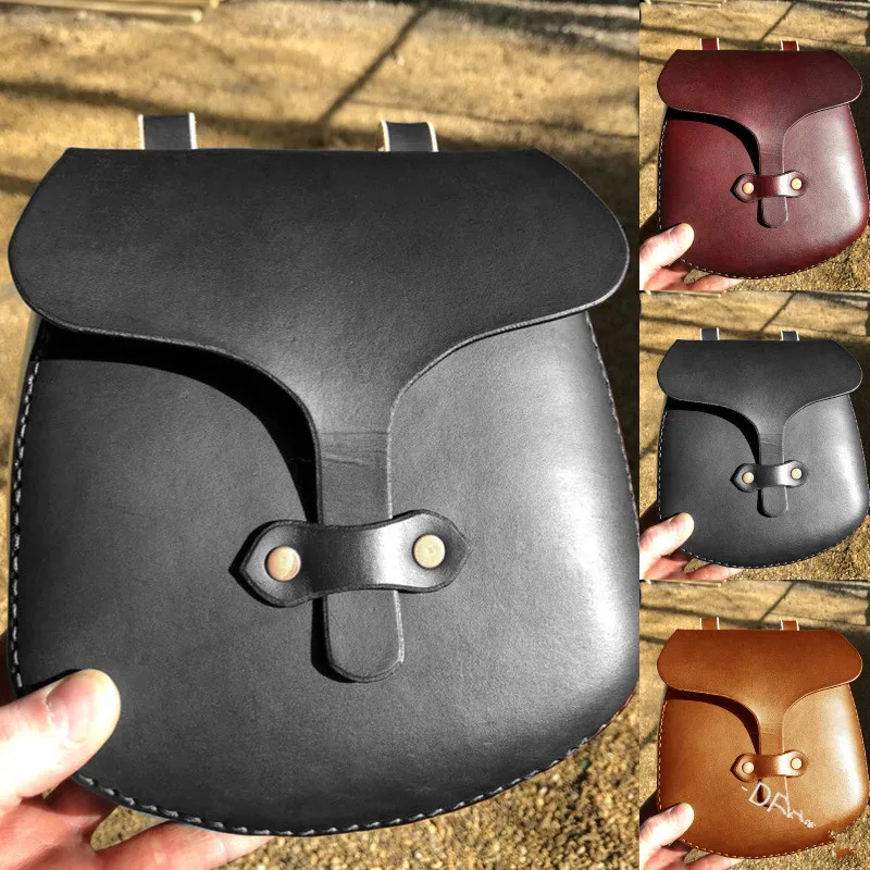 Mittelalter liche Tasche Tasche Wikinger Gürtel Leder Brieftasche Männer Frauen Steampunk Ritter Piraten Kostüm antike Ausrüstung Cosplay Zubehör