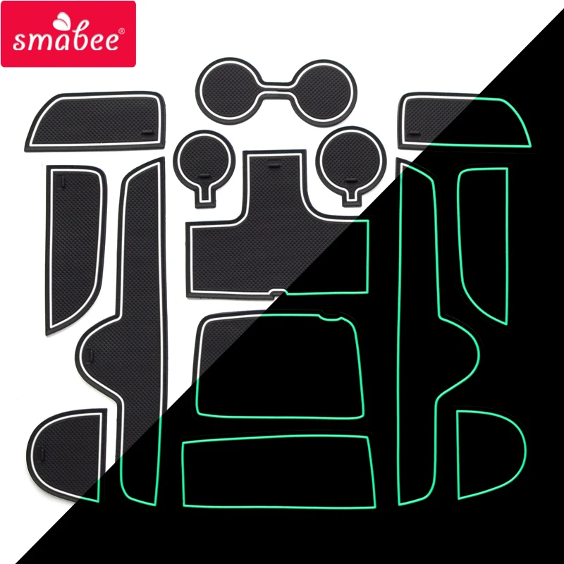 Smabee for KIA Forte K3 Cerato 2019 - 2020 Anti-Slip Gate Slot Cup Holder Mat Non-slip Pad Interior Accessories PVC