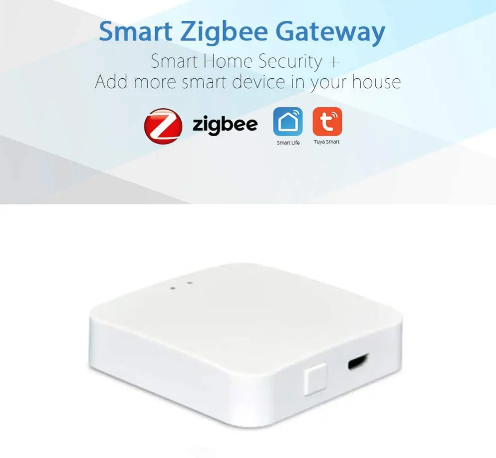 

Tuya Zigbee 3.0 Gateway Hub Smart Home Wireless Bridge Smart Life APP Remote Control Automation Device Works with Alexa Google