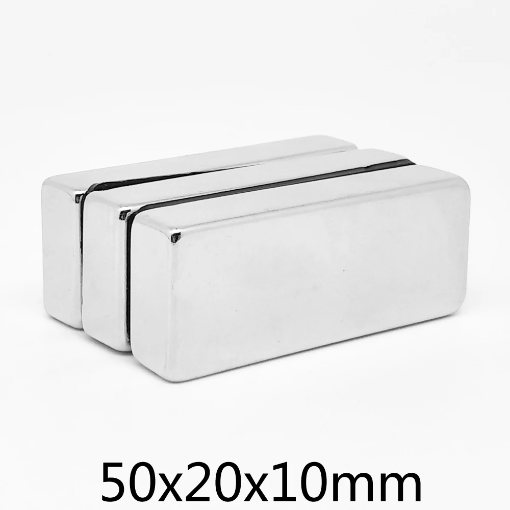 

50x20x10mm Rare Earth Neodymium Magnet N35 Block Permanent Magnet 50x20x10 Quadrate Strong Powerful Magnets 50*20*10