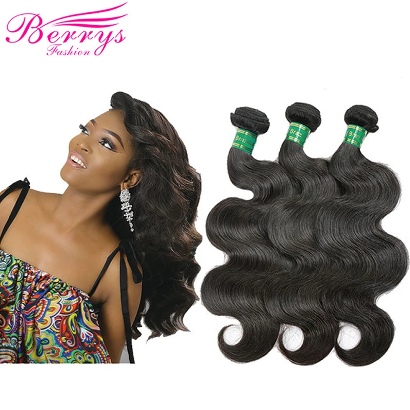 100% Puur Menselijk Maagdelijk Haar Body Wave Haar Weave Lange Bundels Haar 10-32Inch Braziliaanse Maagdelijk Haar Weave natuur Uitbreiding