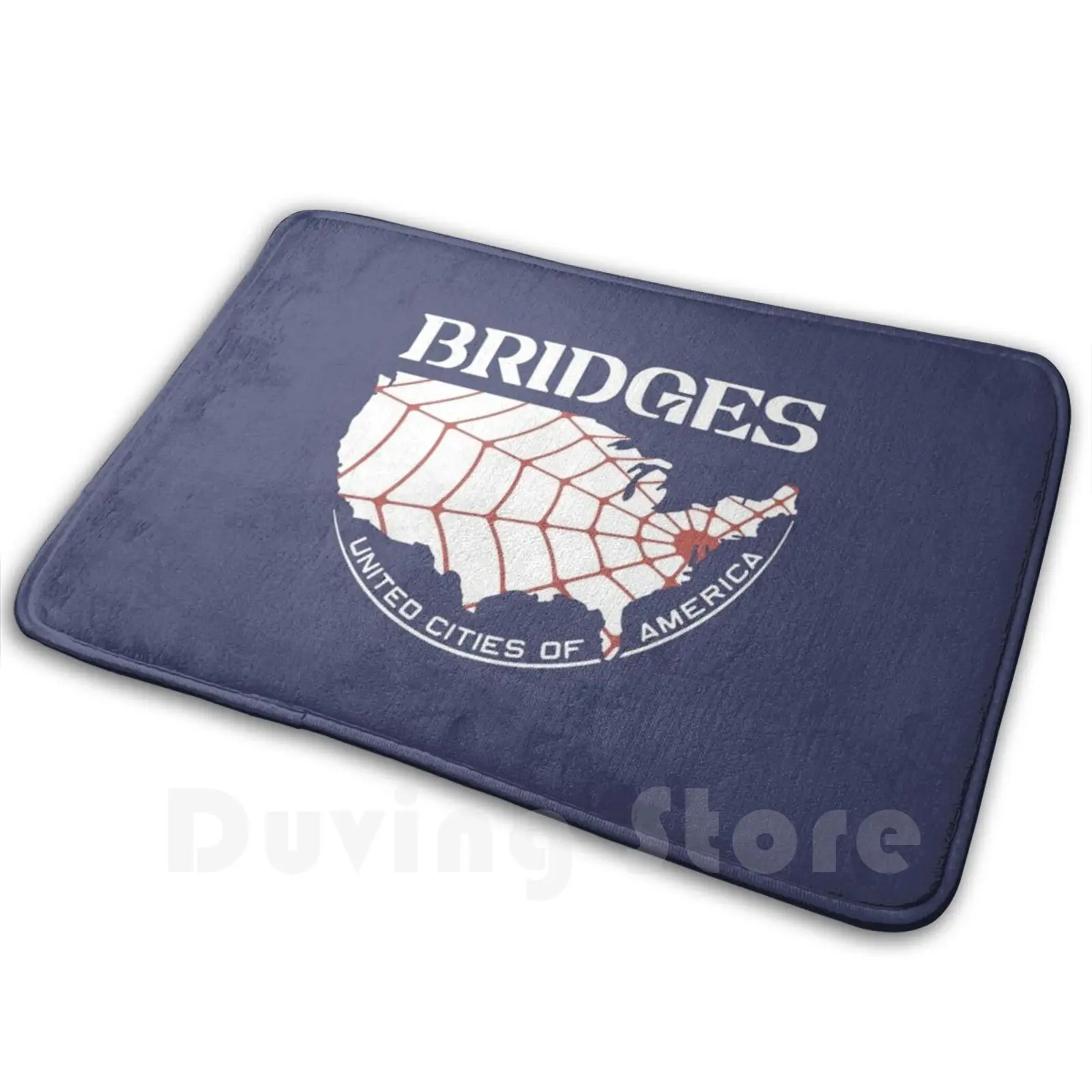 Bridges Logo Carpet Mat Rug Cushion Soft Non-Slip Hideo Kojima Death Stranding Norman Reedus Bridges Metal Gear Kojima