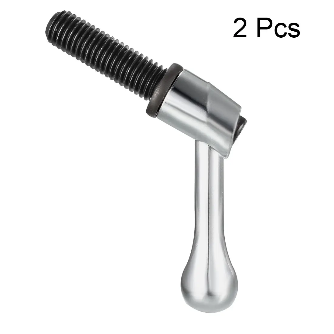 uxcell 2 Pcs M12 x 40mm Handle Adjustable Clamping Lever Thread Push Button Ratchet Male Threaded Stud