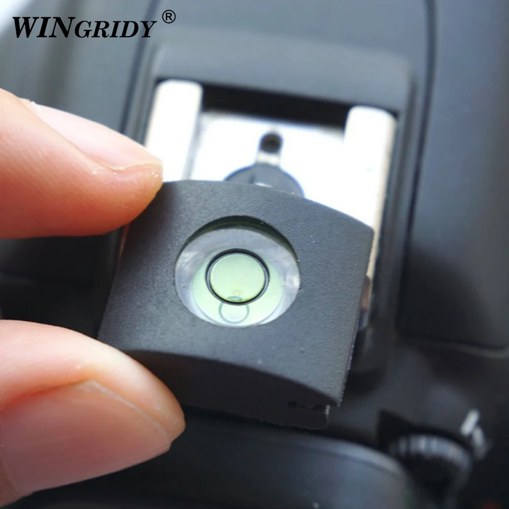 WINGRIDY Universal 1 Axis  Fixed Bubble 3D Spirit Level  Mount For Canon  Nikon  Pentax DSLR Camera