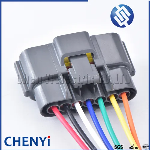 Imagen 2 del producto Cable eléctrico de carcasa de plástico hembra para Nissan, conector impermeable automotriz de 7 pines, 15cm, 18awg, 6098-0148, 1 Juego