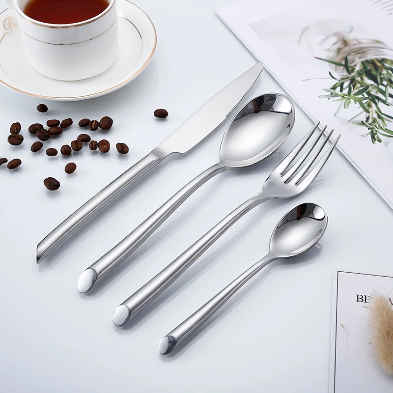 Hot Sell Luxury Dinner Set Stainless Steel Gold Cutlery Spoon Fork Flatware Set Home and kitchen products