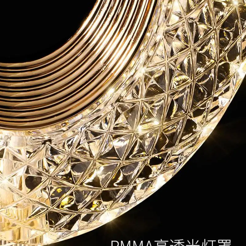 Hallway Led Ring Wall Light Arandela Diamond shape acryl shade Led wall Sconce Luxury Bedside Wall Lamp Bedroom  Aisle Wandlamp