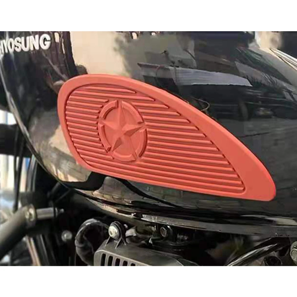 

Motorcycle Accessories Fuel Tank Protector Side Silicone Durable Anti-Aging 3M Double-Sided Sticker For Hyosung GV300S