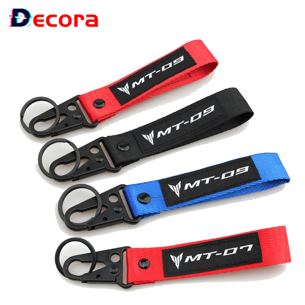 

Универсальный мотоциклетный брелок с 3D вышивкой для искусственной кожи Yamaha строительный трассировщик 700GT/900GT FZ09 FZ07 2014-2021 аксессуары брелок для ключей