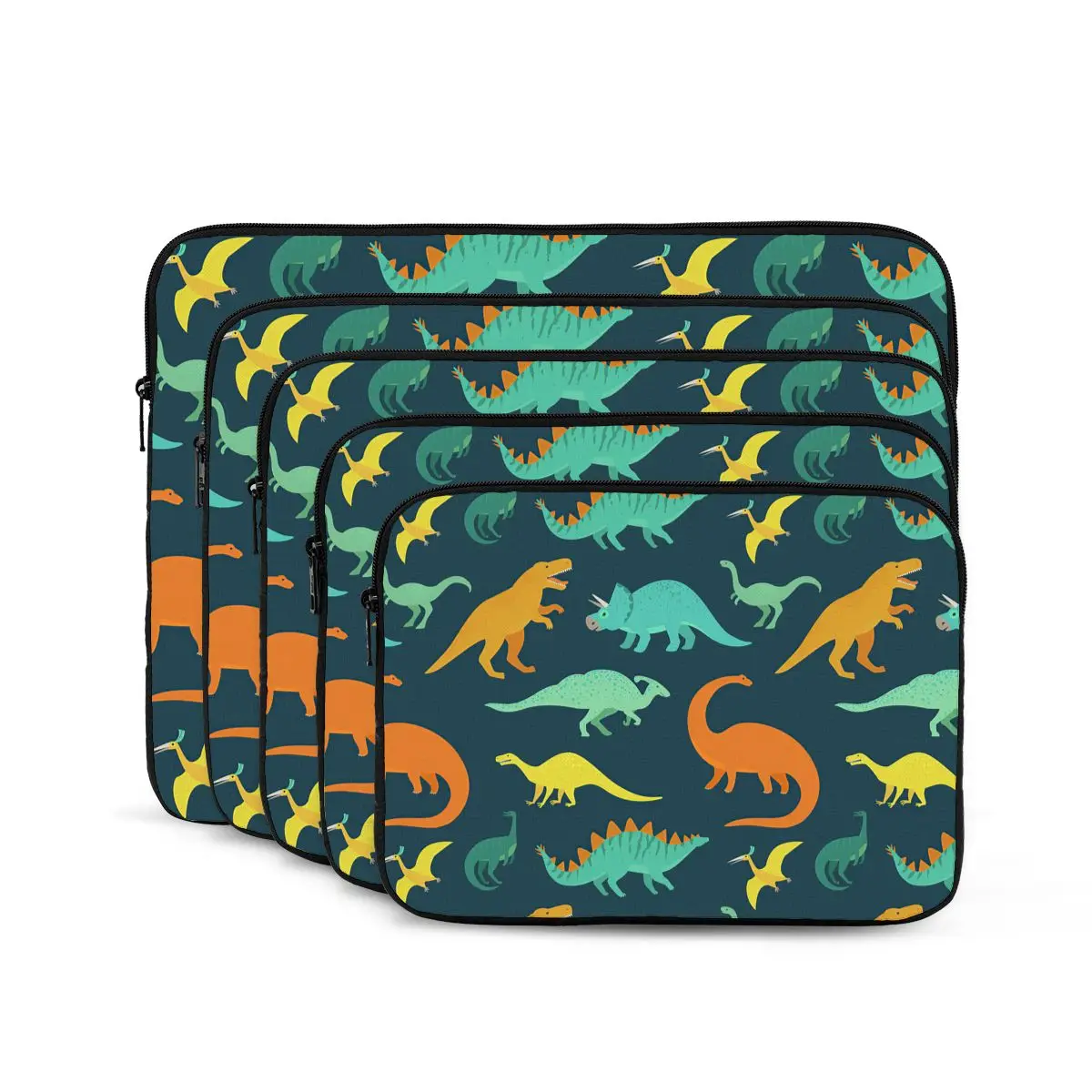 Cute Dinosaurs Pattern Computer ipad Laptop Cover Case Laptop Sleeve Bag Portable Cover Fundas Pouch