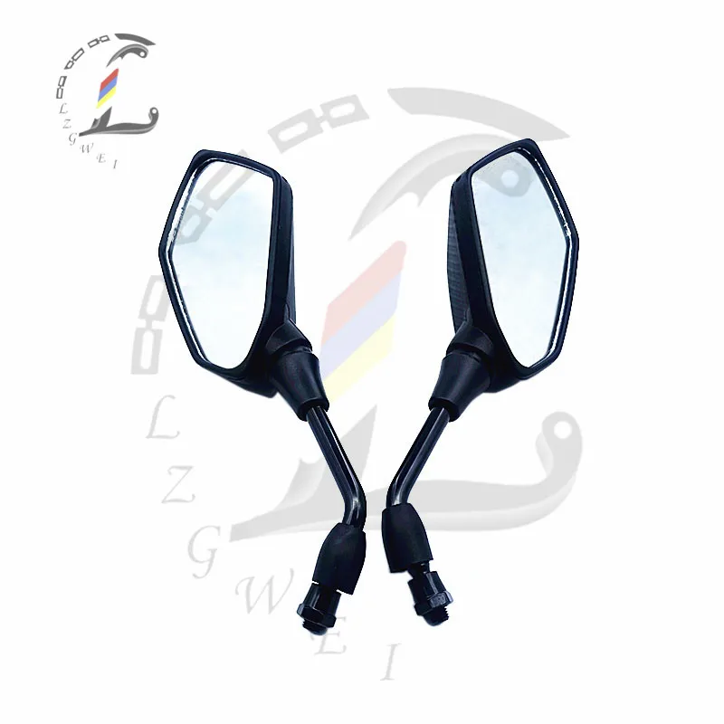 Motorcycle Off-Road Square Prism For XR250 DR250 RMX250 RMZ250 Modified Rearview Mirror Positive Silk 10MM