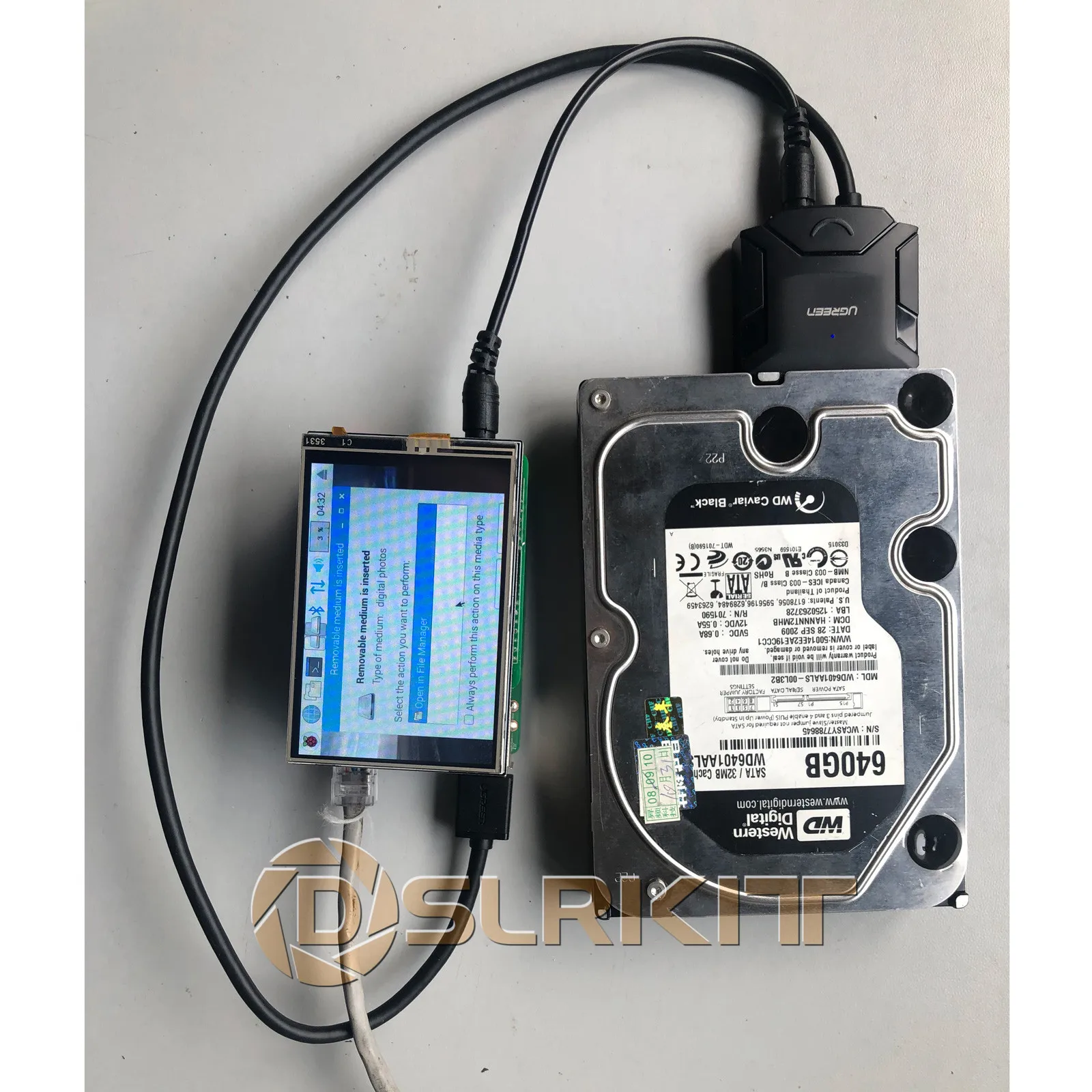 DSLRKIT 5V 12V PoE HAT Raspberry Pi 4 4B 3B+ 3B Plus 3.5in Hard Disk Drive LED 26Watt