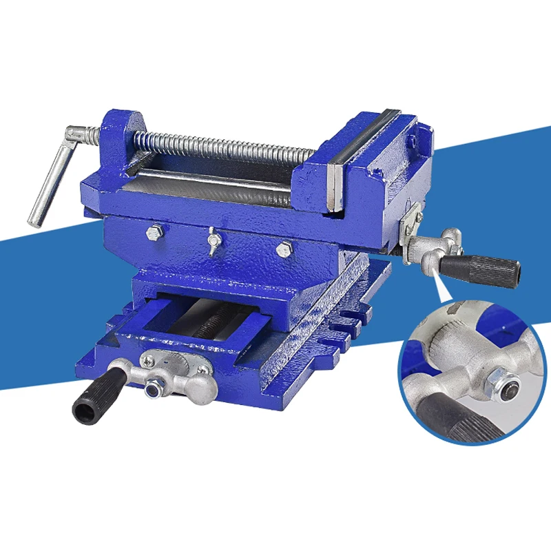 Milling Machine Two-way Movable Bench Drill Flat Pliers Precision Fixture Tool Heavy Cast Iron Flat Vise