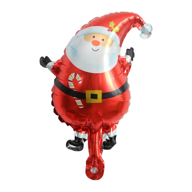 10pcs Mini Santa Balloons Merry Christmas Snowman Santa Claus Sock Tree Decoration Party Supplies Air Globos Inflatable Toys