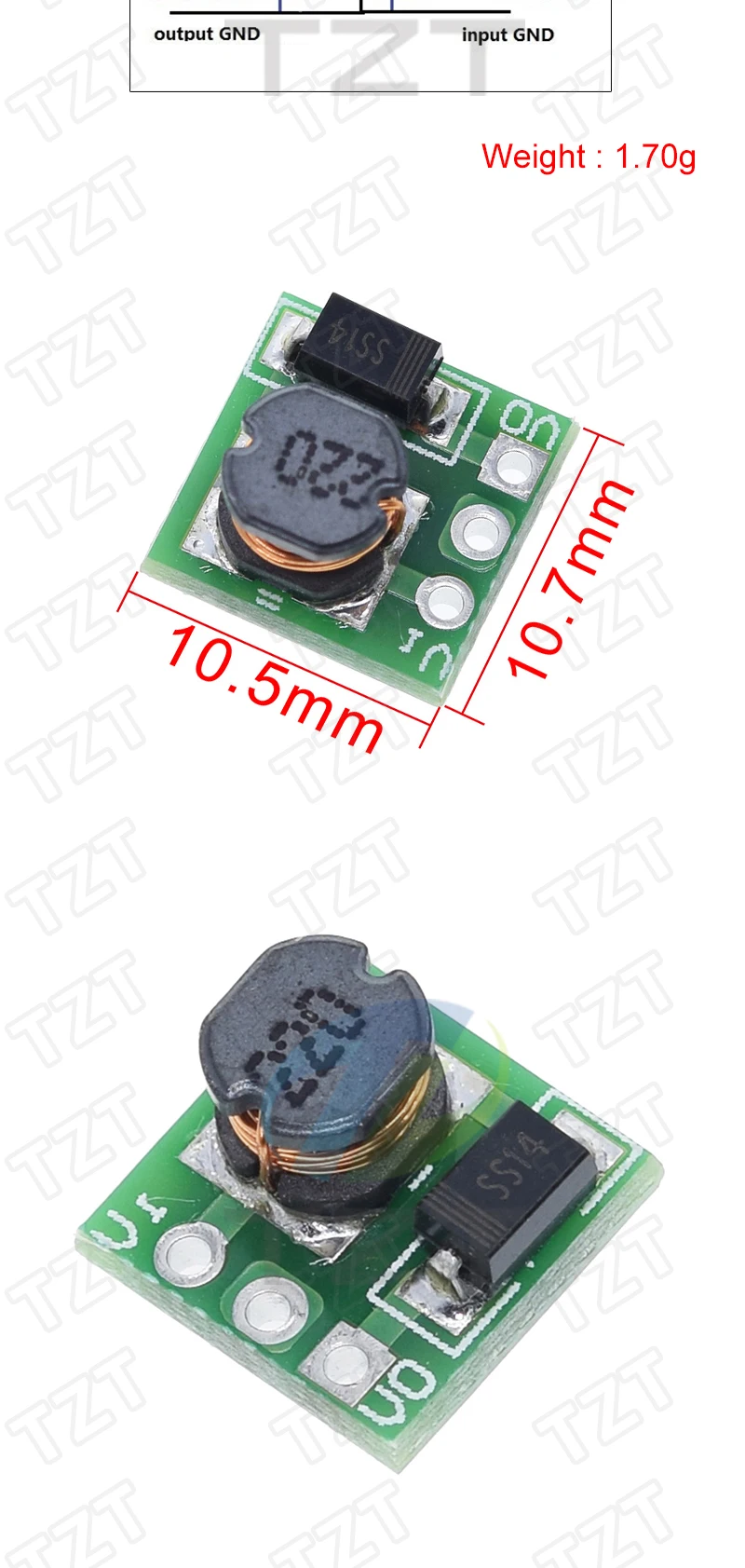 DC-DC-Boost-Modul 0,9-5V auf 5V 9V 480MA 600MA 1200MA 2000MA USB-Ausgangsspannung Step-Up-Lithium-Batteriemodul für Handykamera – Detail 8