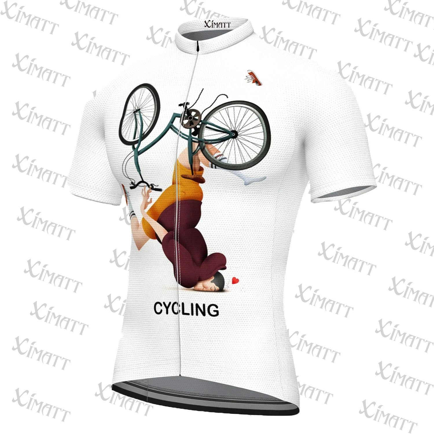 2021 New Style Classic Cyclist Who Fell Summer Polyester Mtb Jersey White Quick Drying Men And Women Wear