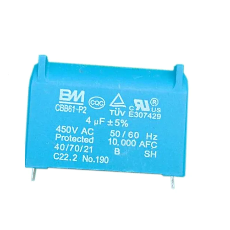 Capacitor CBB61-P2 450VAC 4UF 405 Thousands of new DC capacitors