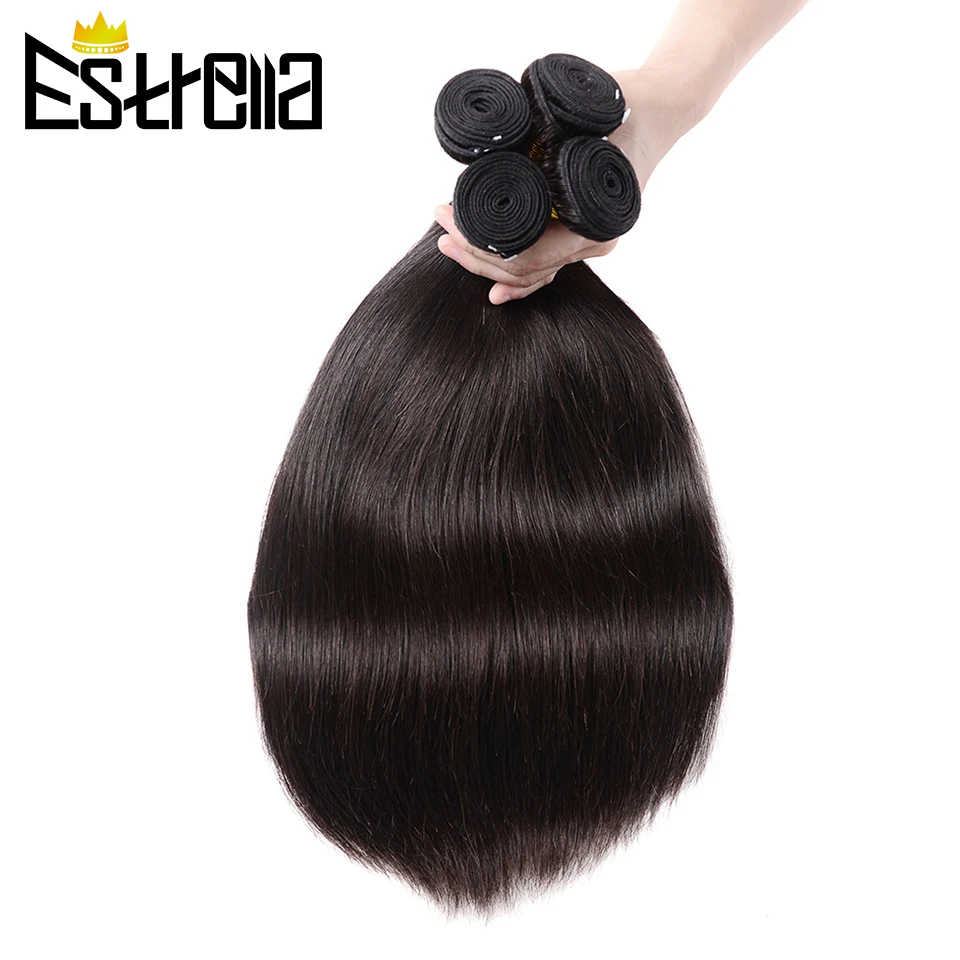 Straight 6Pcs Bundles Brazilian 100% Human Hair Straight Bundles 6Pcs/Lot Remy Natural Hair Deal 8-28\