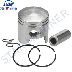 3B2-00001-0 Piston Kit 3B2-00011-0 Piston Ring For Tohatsu Nissan Boat Motor 9.8HP 8HP 50MM 2 Stroke Outboard Engine MERCURY 6HP