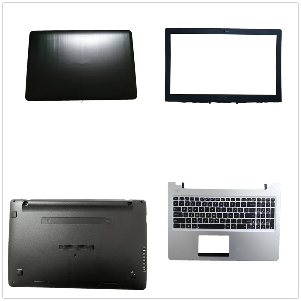 Laptop Keyboard LCD Top Back Cover Upper Case Shell Bottom Case For ASUS G550 G550JK G550JX Black US