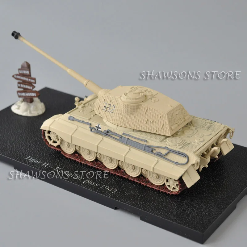 Diecast Metal Military Model Toys 1:72 WW II German Main Battle Tank Tiger Kassarine Pass 1943 Miniature Replica Collection