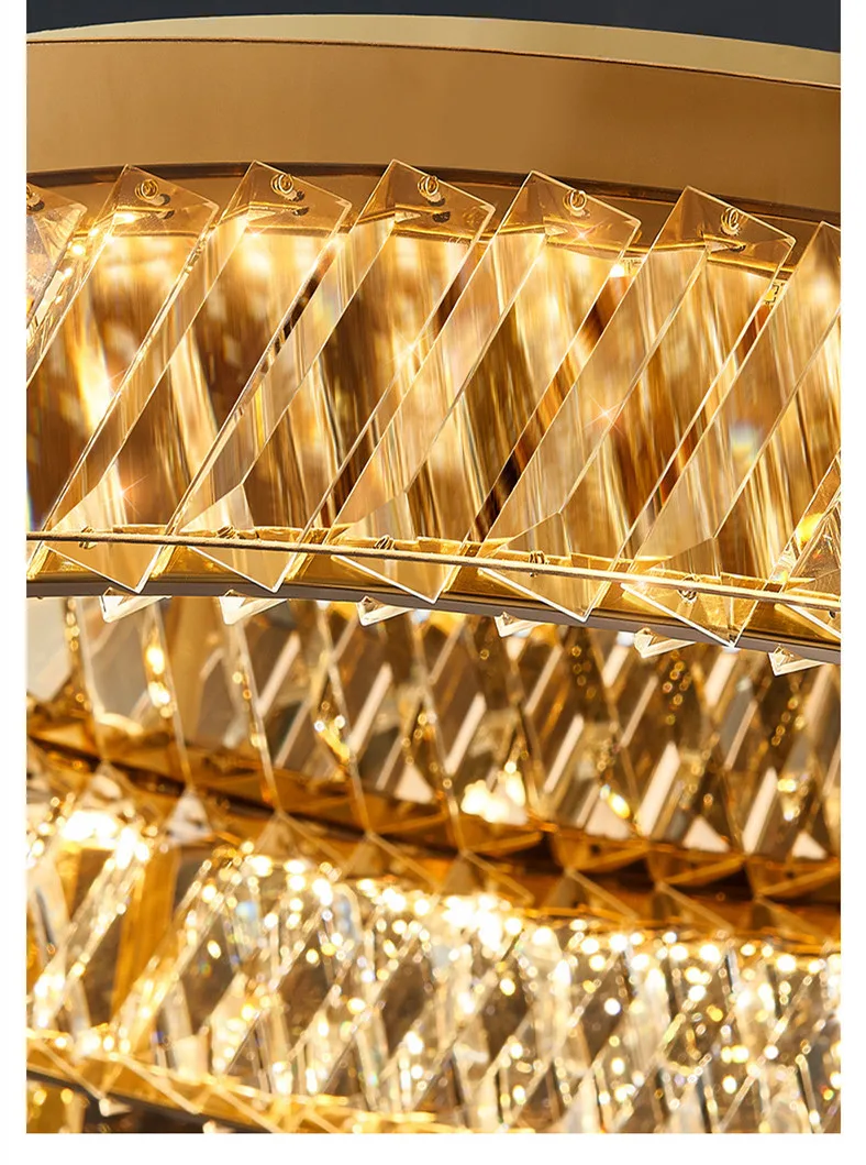 K9 Crystal LED Dimmable Ceiling Lamp Steel Body Mounted