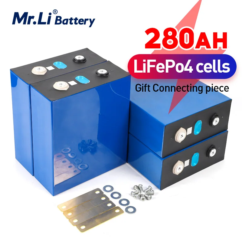 

Mr.Li 3.2V 280Ah lifepo4 Battery Cells prismatic Lithium Iron Phosphate 12V 24v 48v 280Ah battery packs Solar EU US TAX FREE