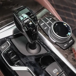 For BMW 5 Series G30 G38 Car accessories Automatic Gearbox Crystal Handles Gear Shift Knob Lever Stick Head Replace Cover Trim