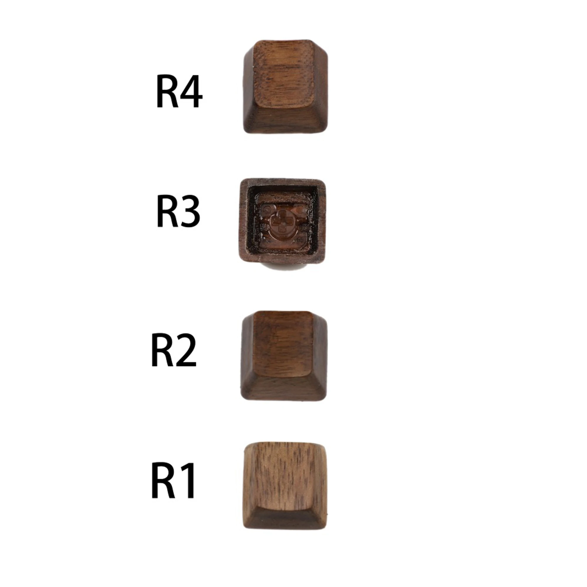 OEM Profile Novelty Keycaps Wooden Solid Walnut Wood Keycap GK61 Keycaps For Mechanical Keyboard GK61X GMMK