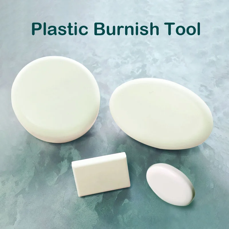 Art Paint Plastic Burnish Tool Sanding Tools Sander Round Oval Square Velvet Datom mud Tool for Wall decorative