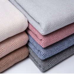 Double Gauze Brushed Cashmere Woolen Imitation Wool Autumn and Winter Thick Coat Suit Fabric By Half Meter